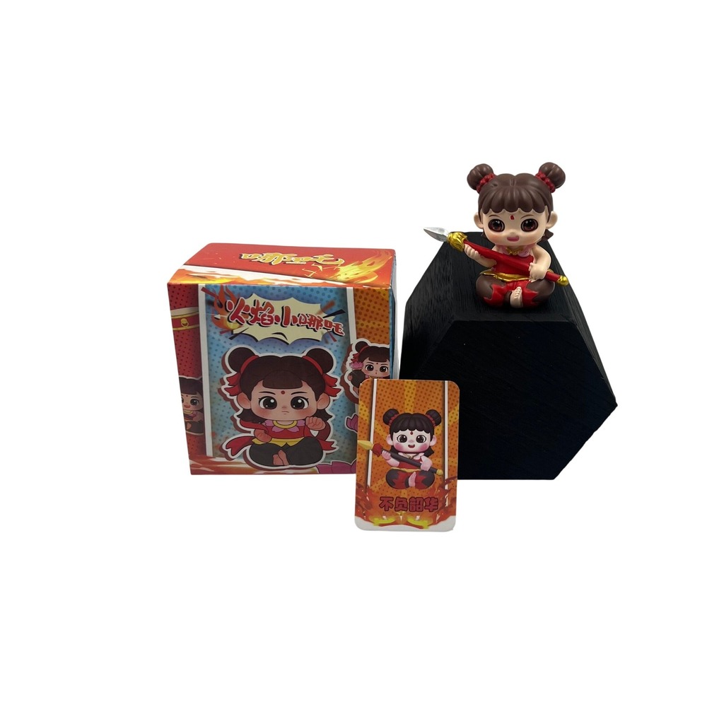 Xin Zhi Ji Little Nezha of the Flame Bu Fu Shao Hua Figure Card Blind Box